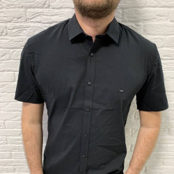 Сорочка Arma р 3XL-6XL Чоловіча S1373 black батал