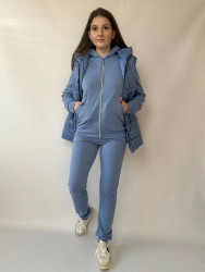 Костюм жіночий "трійка", двонитка + жилетка синтепон 150 м.2491 (р: 46-48, 50-52) №814367