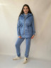 Костюм жіночий "трійка", двонитка + жилетка синтепон 150 м.2491 (р: 46-48, 50-52) №814367 - 