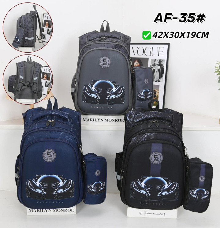 Рюкзак дитячий "AF-35" щільний текстиль (р: 42*30*19см) 3 кольори №386398 - Ventil SE939