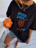 Футболка жіноча оверсайз з принтом APEROL, бавовна м. 113 (р. єдиний) №415858 - MinimalBrand RN4956 мод. 113