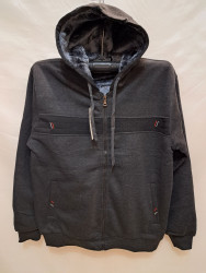 Кофта спортивна чоловіча, трикотаж, хутро, м. 2311 (Розмір: 3XL-7XL ), 2 кольори, в упаковці 5 штук №334963