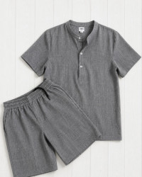 Костюм чоловічий льон м.733 (Розмір:M-L-XL-2XL-3XL ) 5 кольорів в упаковці 5 штук №753624