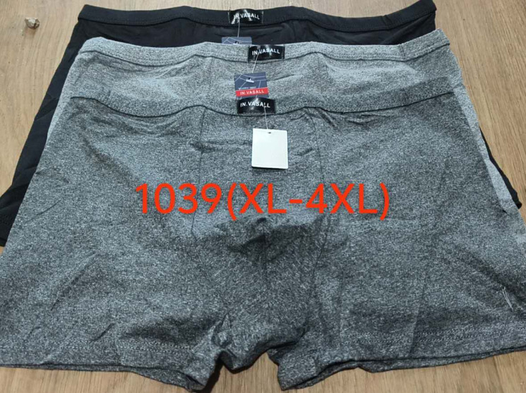 Труси чоловічі, бавовна, м.1039 (розмір: XL-4XL), мікс кольорів, в упаковці 24 шт. №332036 - Lilu 230/237