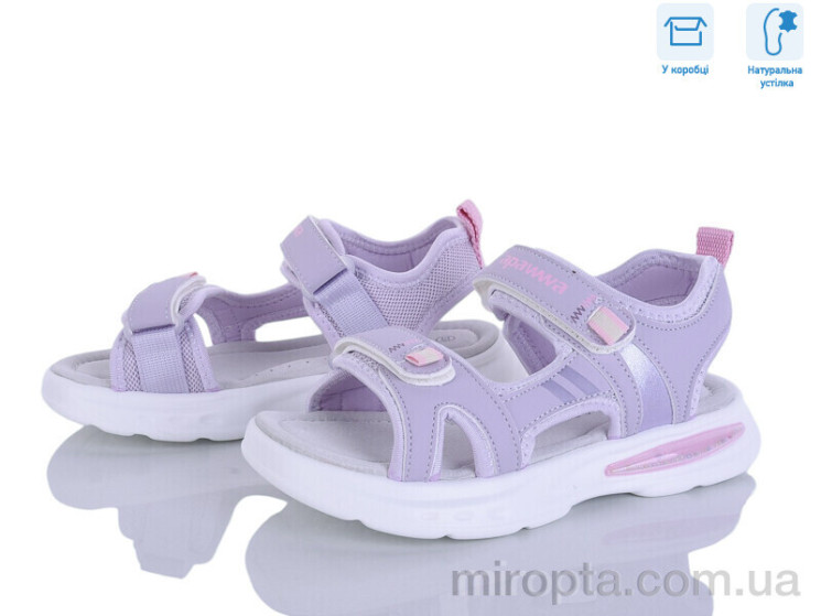 Босоніжки ABX0403P purple р: 32-37, в упаковці: 6 пар, купити тільки гуртом - 1171776