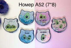 Дзеркало дитяче "А52" (р. 7*8см) мікс кольорів, в упаковці 12 шт. №369440