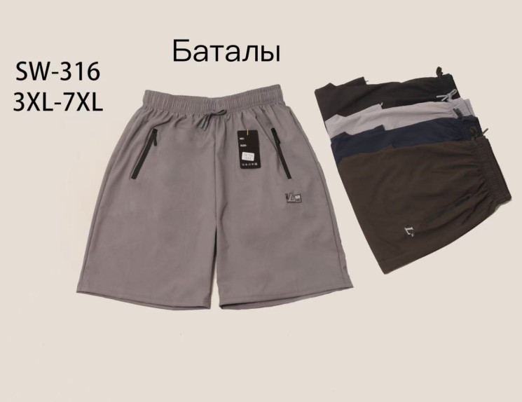 Шорти чоловічі (р.3XL-7XL) в упаковці 10 штук №762874 - Haner 449/451