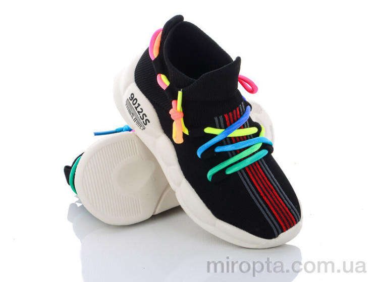 Кросівки 618-1A black р: 32-39, в упаковці: 8 пар, купити тільки гуртом - 428410