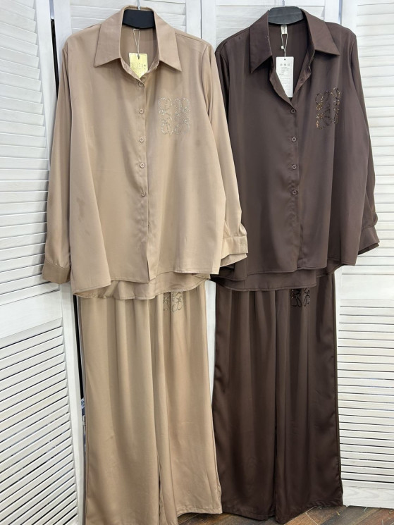 Костюм жіночий "9298" атлас (р: one size) 2 кольори, в упаковці 5 шт. №386081 - Mercury SE927