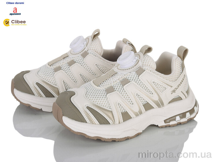 Кросівки A0343 beige р: 32-37, в упаковці: 8 пар, купити тільки гуртом - 1206116