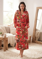 Халат жіночий, махра (р: XL,2XL,3XL) 4 кольори, в упаковці 3 шт. №389117