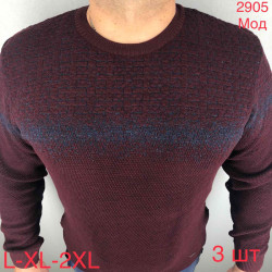 Светр Vipstones р L-2XL Чоловіча 2905 wine