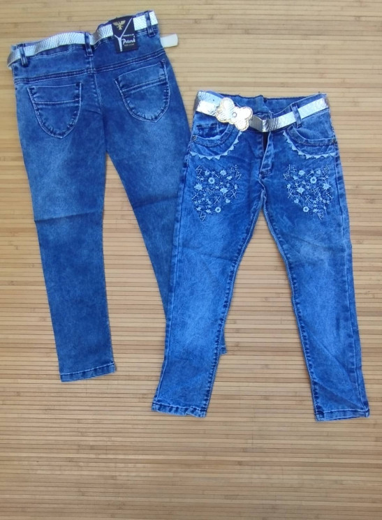 Джинси дитячі (р. 8-12 років) котон, 1 колір, в упаковці 5 шт. №950297 - Ezra 1054/1055