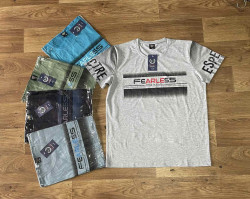 Футболка чоловіча "A57" трикотаж (Розмір: XL-5XL) упаковці 5 штук різного кольору №158650