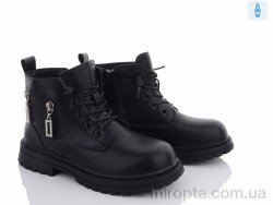 Черевики Y104(B21511) black р: 32-37, в упаковці: 6 пар, купити тільки гуртом