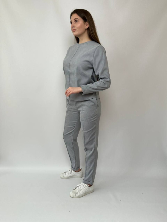 Костюм жіночий "двійка", мікровельвет люкс м. 2487 (р: 46-48) №820231 - 