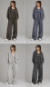 Костюм жіночий "трійка" в стилі casual look з ефектом варьонки, костюм - китайський трикотаж двонитка + майка - трикотаж рубчик м. BX1906 (р: M, L, XL) №823683 - 