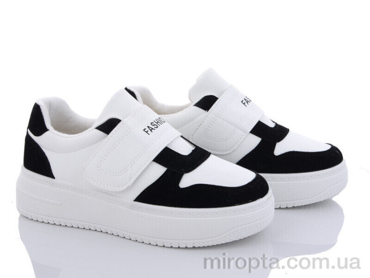 Кросівки 150-29 white-black р: 36-41, в упаковці: 8 пар, купити тільки гуртом - 870979