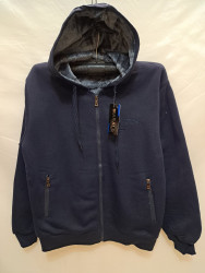 Кофта спортивна чоловіча, трикотаж, хутро, м. 2273 (Розмір: 3XL-7XL ), 2 кольори, в упаковці 5 штук №334964