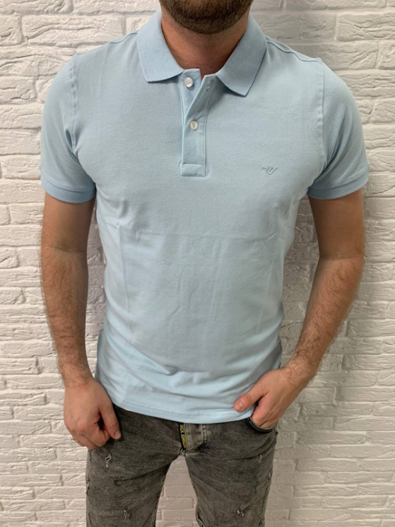 Футболка Raymons р M-2XL Чоловіча Polo S1550 blue - NikNumbers SE1041-1042