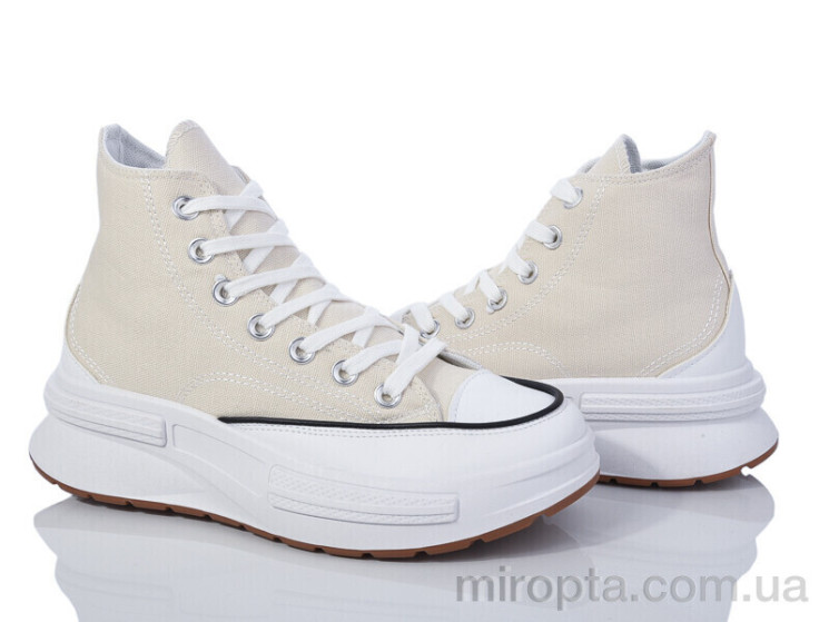 Кеди 20-1042 beige р: 36-41, в упаковці: 8 пар, купити тільки гуртом - 949488