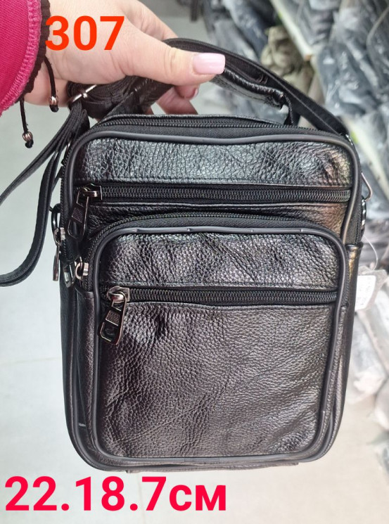 Сумка чоловіча "307" штучна шкіра (р: 22*18*7см) №379312 - Bags BE3616
