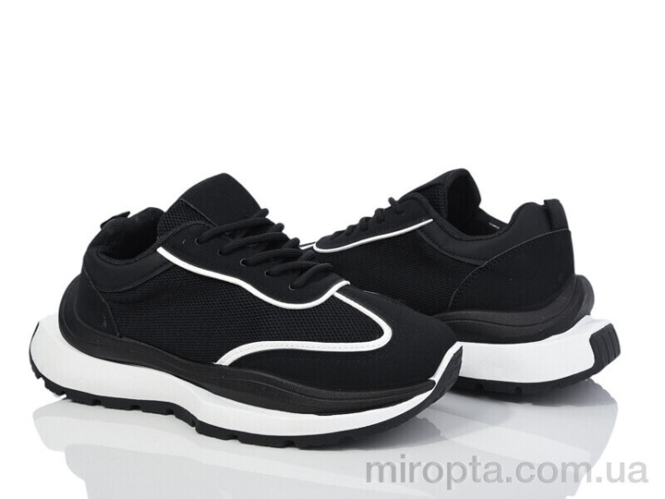 Кросівки 92-37 black р: 36-41, в упаковці: 8 пар, купити тільки гуртом - 974348