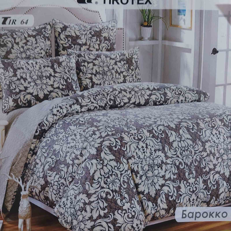 Комплект постільної білизни, бязь, м. Барокко (р: полуторний) №334341 - Palma RZ3641