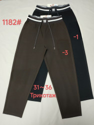 Штани жіночі "1182" (р: 31-36) 2 кольори, в упаковці 6 шт. №372912