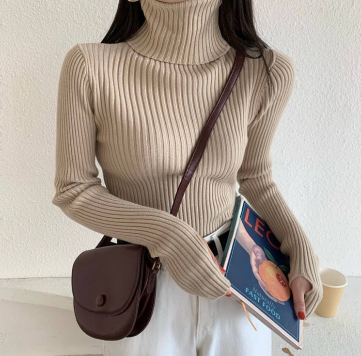 Лонгслів жіночий, рубчик, м. 1526 (р: 42-46, 48-52) №714976 - BestFashion RZ6220 м. 1526
