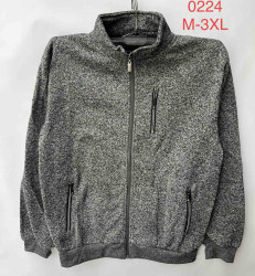 Кофта спортивна чоловіча, "0224" байка (р: М-3XL) мікс кольорів, в упаковці 5 шт. №600881
