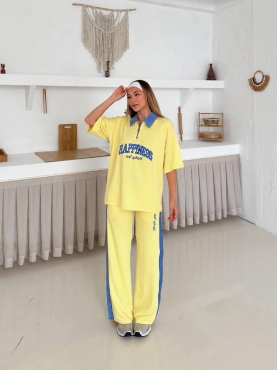 Костюм жіночий «HAPPINESS», трикотаж Ойшо преміум м. 1037 (р: S, M, L) №829497 - 