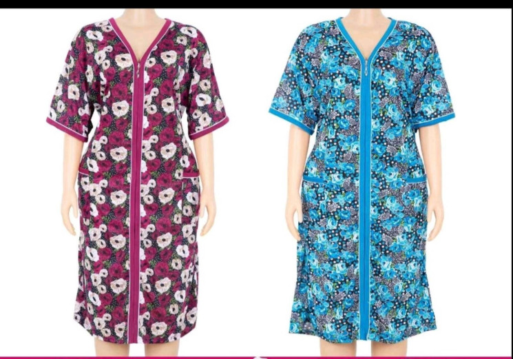 Халат жіночий, віскоза, м.S15 (р: XL-5XL) мікс кольорів, в упаковці 5 шт. №331226 - Hang SE641
