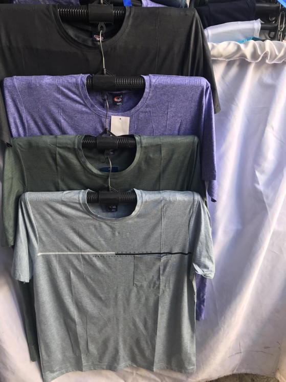 Футболка чоловіча, котон (р: 6XL-10XL) мікс кольорів, в упаковці 10 шт. №366488 - Mixmoda SER1772
