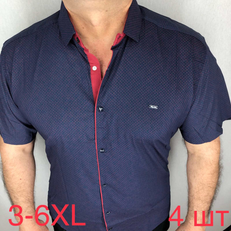Сорочка Paul Semih р 3XL-6XL Чоловіча M061 navy - Nadiyka BG/PO2161-2162