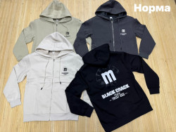 Спортивна кофта чоловіча, двохнитка (р: L,XL,2XL,3XL,4XL) 4 кольори, в упаковці 5 шт. №389099