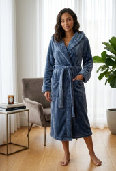 Халат жіночий, махра (р: XL,2XL,3XL) 11 кольорів, в упаковці 3 шт. №389118