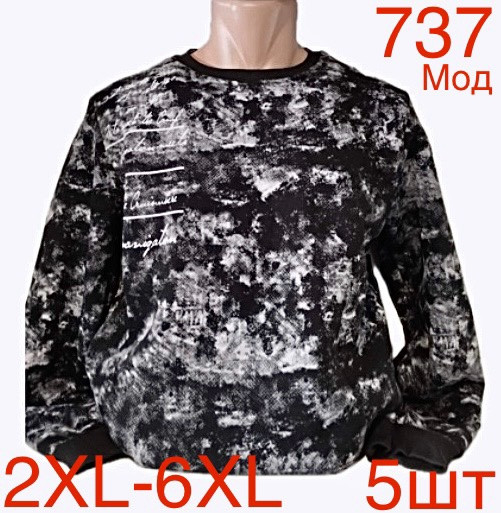 Світшот чоловічий фліс м.737 (р.2XL-6XL)  в упаковці 5 штук 758532 - Nadiyka BG/PO2161-2162