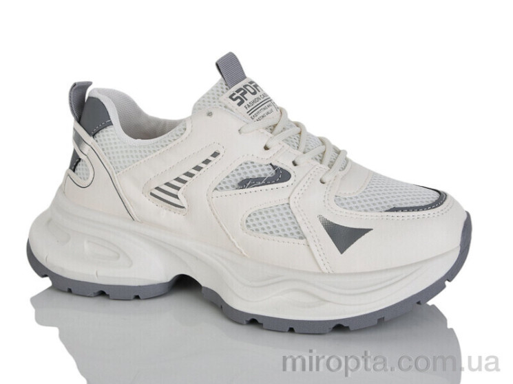 Кросівки Prime KT-K63 white р: 37-40, в упаковці: 8 пар, купити тільки гуртом - 1207239