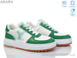 Кросівки 2056 white-green р: 36-41, в упаковці: 8 пар, купити тільки гуртом