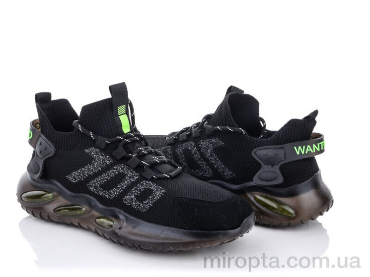 Кросівки 191-2 black р: 40-44, в упаковці: 8 пар, купити тільки гуртом - 763921