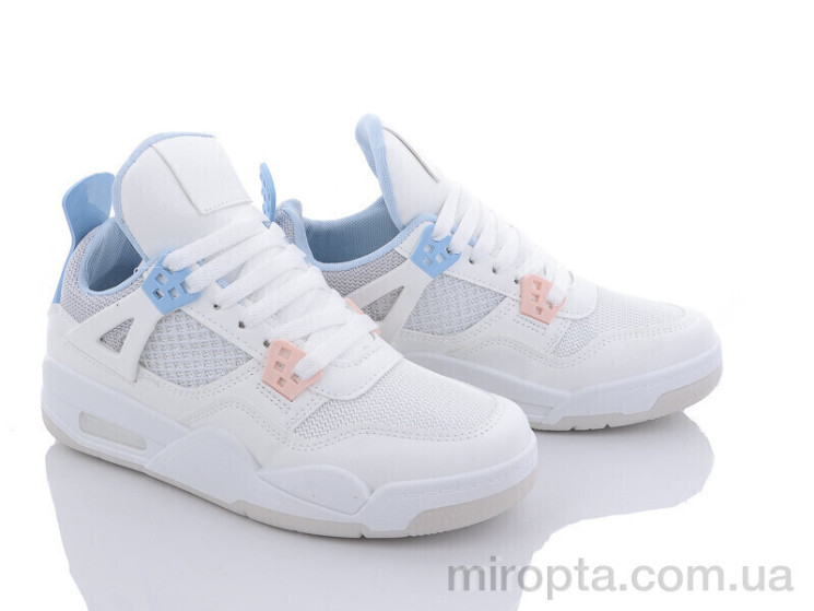Кросівки 143-24 white-grey-blue р: 36-41, в упаковці: 8 пар, купити тільки гуртом - 799368