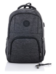 Рюкзак 523 d.grey з USB р: 45*13*28 см