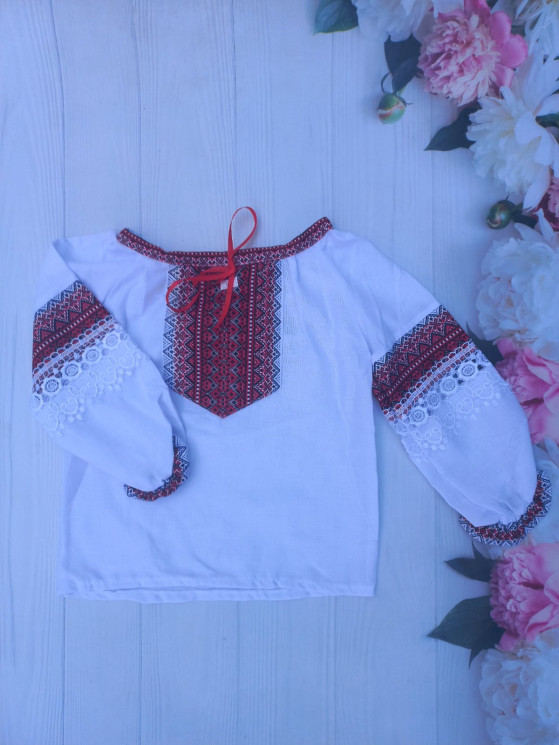 Вишиванка дитяча льон (Розмір: 122-152) в упаковці 6 шт №165757 - UA SE1005