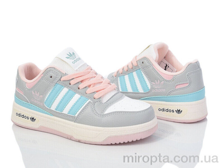 Кросівки HD16(182-37) white-grey р: 36-41, в упаковці: 8 пар, купити тільки гуртом - 969329
