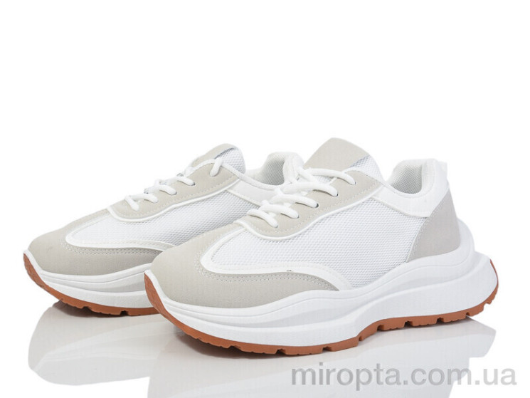 Кросівки 92-37 white р: 36-41, в упаковці: 8 пар, купити тільки гуртом - 974349