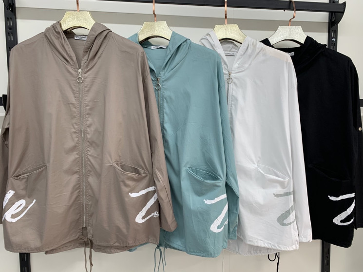 Вітрівка жіноча, котон, м.7840 (р. 3XL-7XL ), 7 кольорів,  в упаковці 5 штук №330145 - 