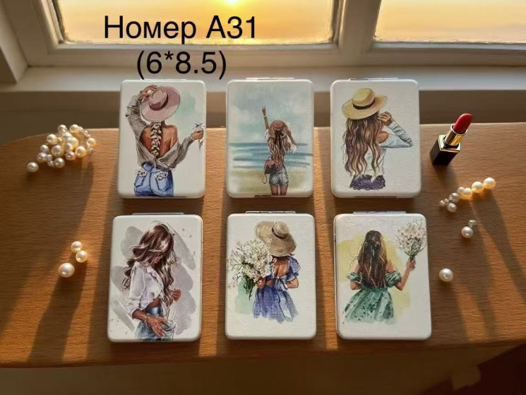 Дзеркало дитяче "А31" (р. 6*8.5см) в упаковці 12 шт. №373030 - Tessa272