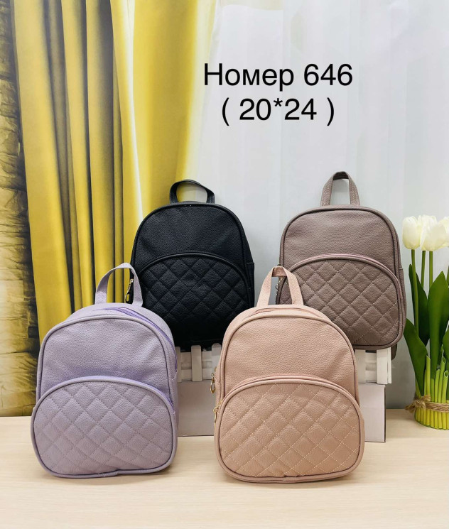 Рюкзак дитячий "646" (р. 20*24см) мікс кольорів, в упаковці 4 шт. №357868 - Tessa272