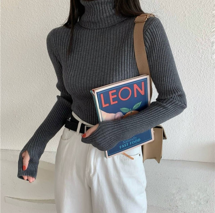 Лонгслів жіночий, рубчик, м. 1526 (р: 42-46, 48-52) №714977 - BestFashion RZ6220 м. 1526